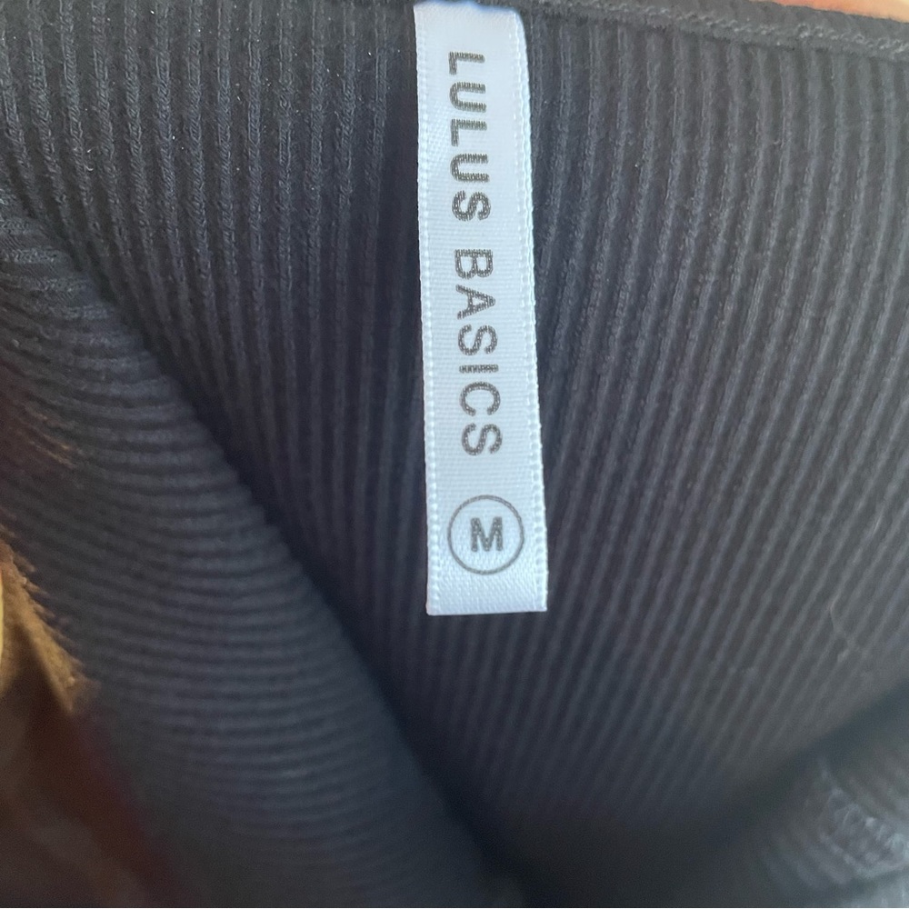 Lulus Basics Black Ribbed Tank Top - Picture 4 of 5